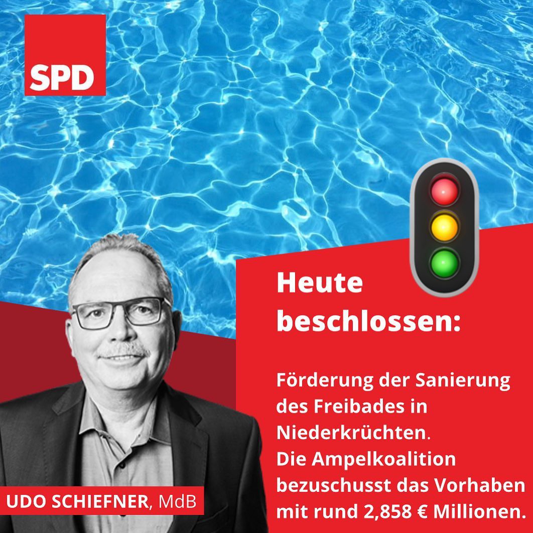 Bund fördert die Sanierung des Freibades Niederkrüchten